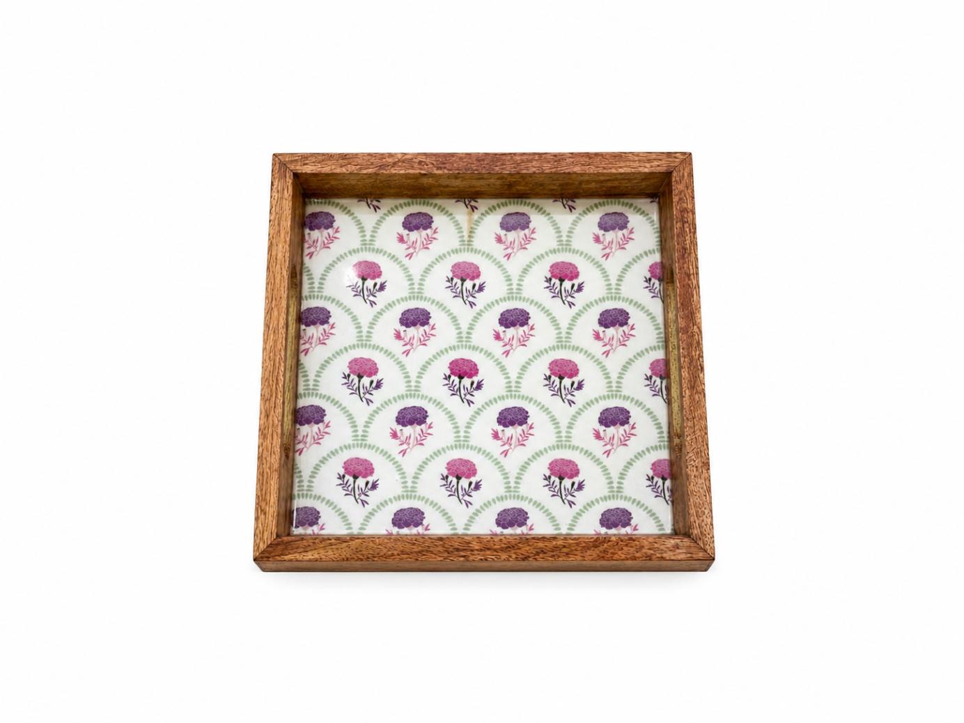 Tray Wooden - Enchanted Garden