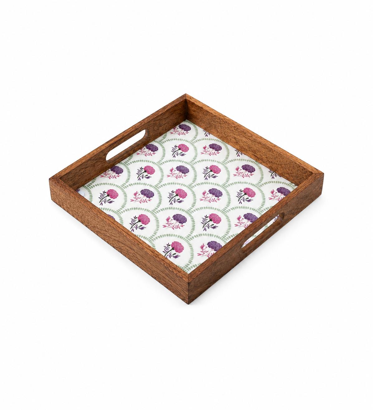 Tray Wooden - Enchanted Garden