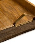 Tray Wooden Triangle Handle