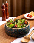 Wooden Salad Bowl + Server Set