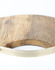 Serving Board Circle with Gold Handle