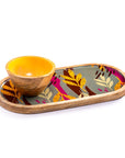 Wooden Platter with bowl